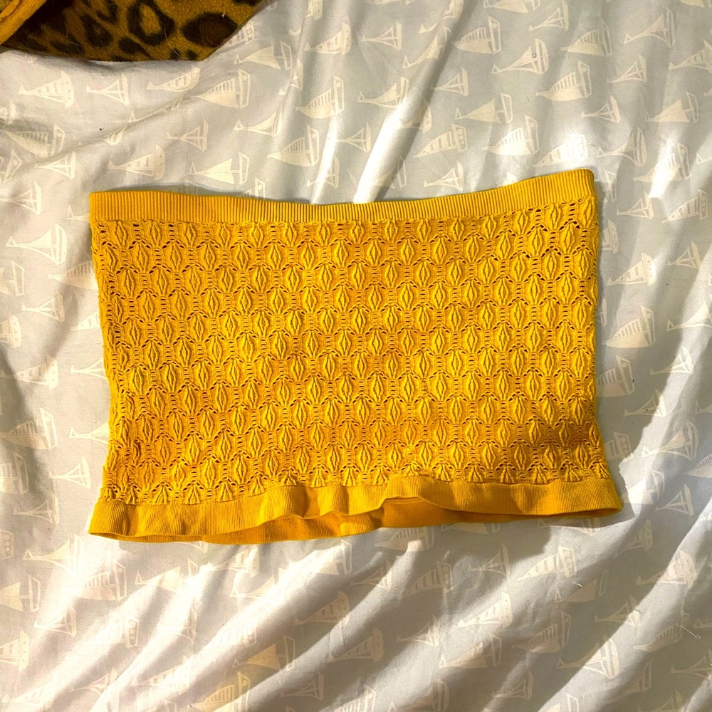 Knit tube top